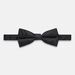 Turio Paisley Silk Bow Tie, Black, hi-res